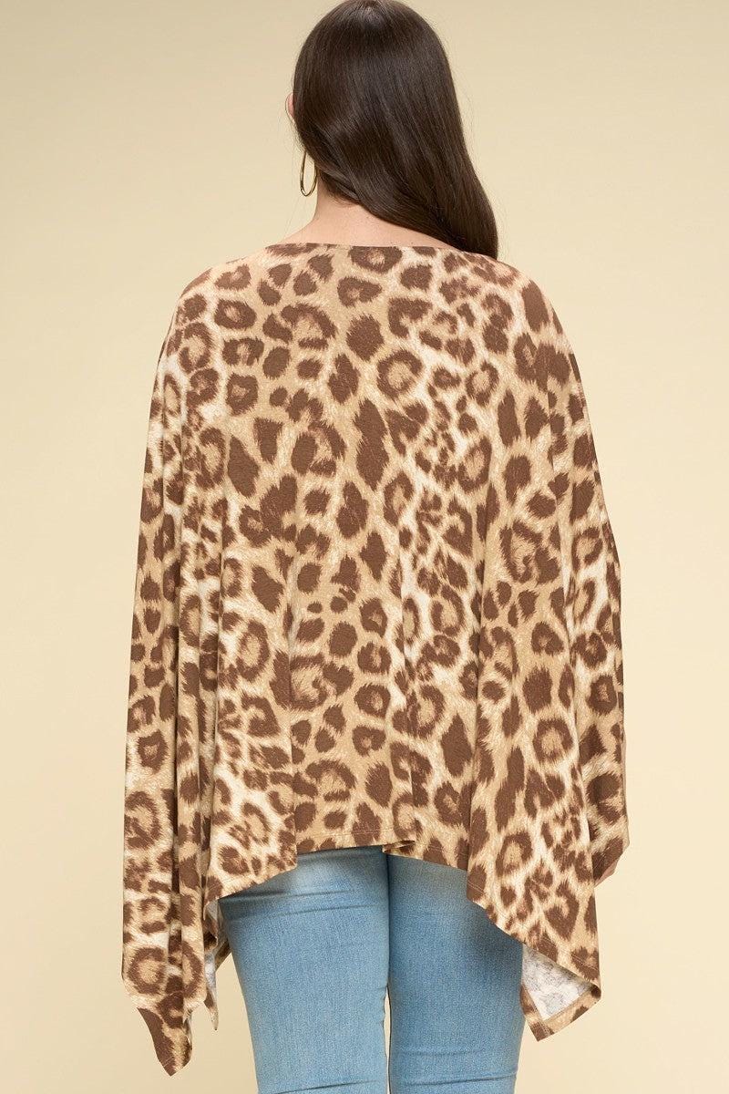 Animal Printed Poncho